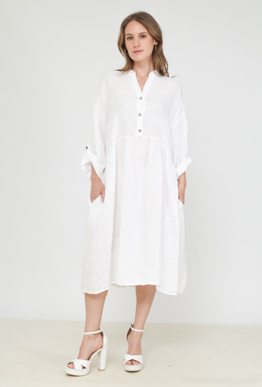 Wholesaler Charmante - Linen dress (made in Italy)