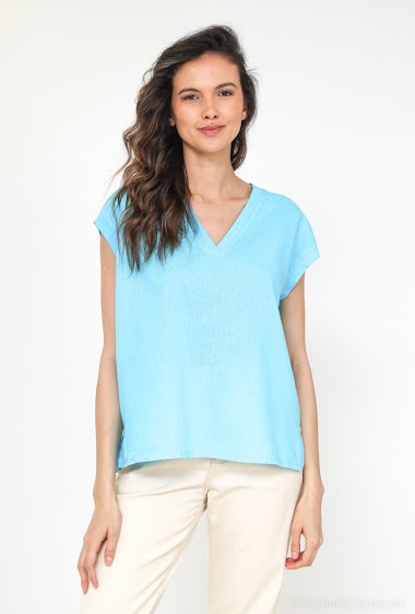 Wholesaler Charmante - Linen top (made in italy)