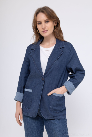 Großhändler Charmante - Jacke aus Stretch-Baumwolle (hergestellt in Italien)