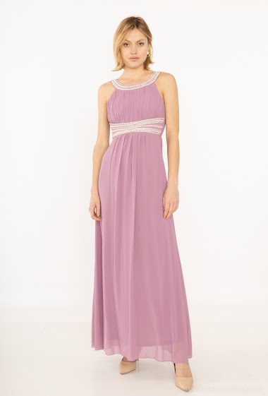 Wholesaler CHARM'S - Long dress with pearls