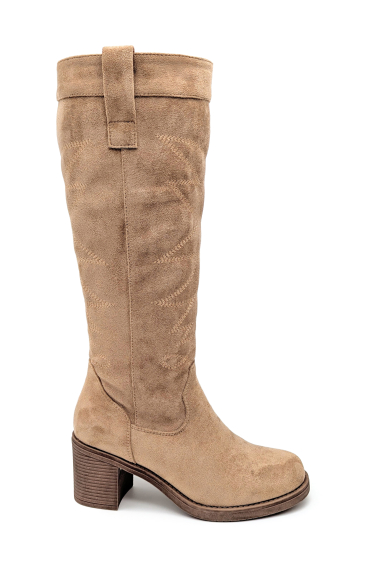 Wholesaler CHC SHOES - Synthetic suede boots with a heel
