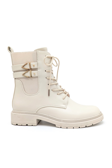 Wholesaler CHC SHOES - Bootie with laces and decorative double strap