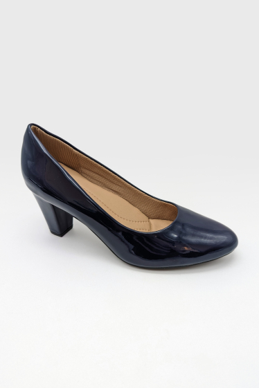 Wholesaler CHC SHOES - Elegant Patent Pumps with Chunky Heel