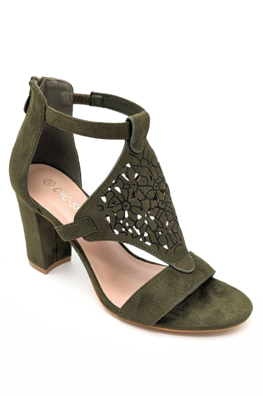 Wholesaler CHC SHOES - High-heeled synthetic suede sandals
