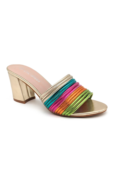 Wholesaler CHC SHOES - High heel sandal with multicolored strap