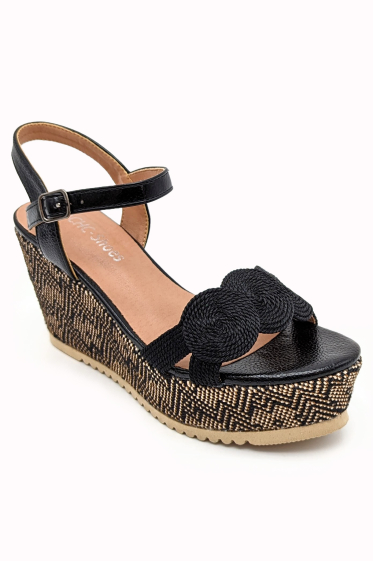 Wholesaler CHC SHOES - Wedge sandal with a small buckle