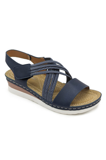 Wholesaler CHC SHOES - Comfortable sandal with elastic straps and velcro