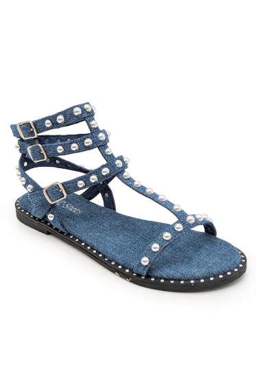 Wholesaler CHC SHOES - Elegant sandal with metal ball on the straps