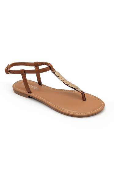 Wholesaler CHC SHOES - Flat sandal with metallic strap