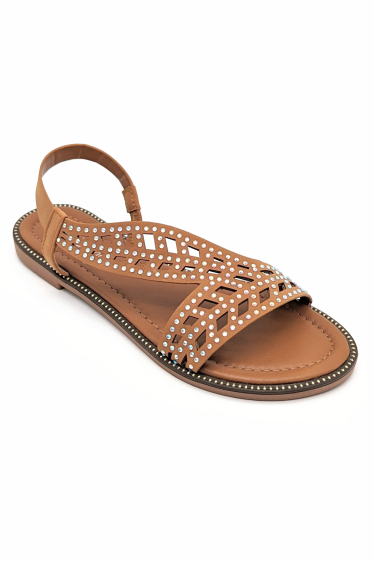 Wholesaler CHC SHOES - Flat sandals with strass on the strap