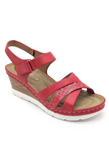 Wholesaler CHC SHOES - Elevated sandals with scratch and shiny strap