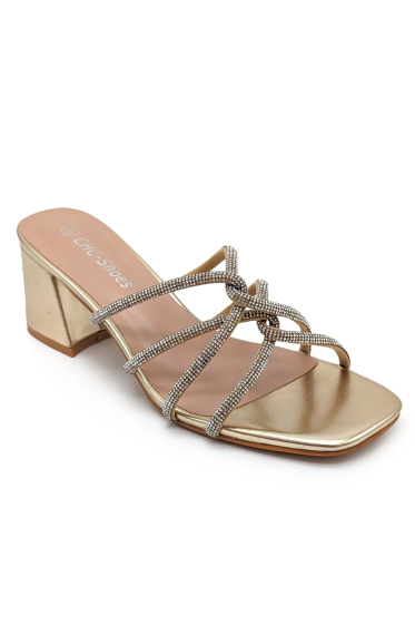Wholesaler CHC SHOES - Flat sandals with rhinestone-covered strap