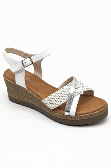 Wholesaler CHC SHOES - Wedge sandals with braided strap