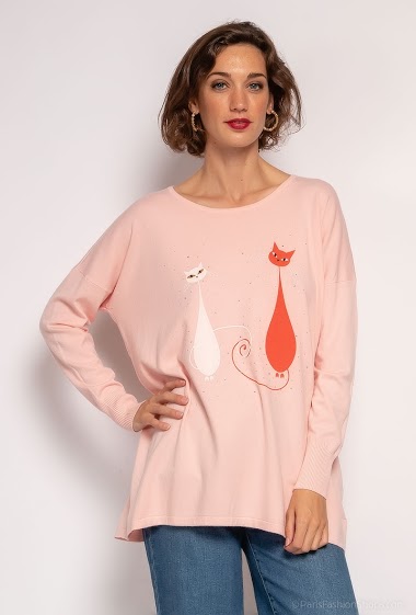 Wholesaler Cherry Bloom Grande Taille - PULL