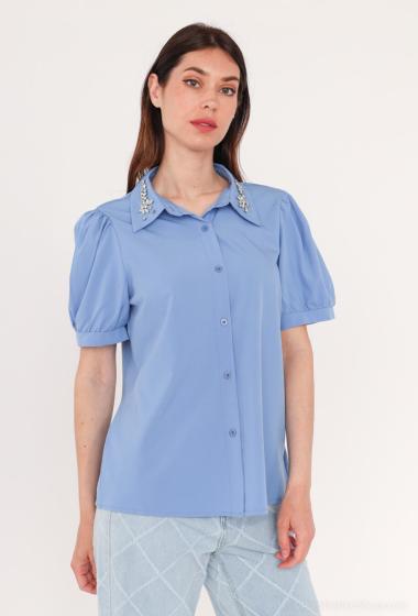 Wholesaler Cherry Koko - Short sleeve shirt with diamond collar