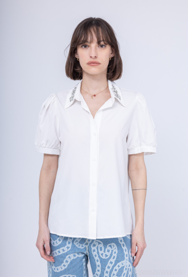 Wholesaler Cherry Koko - Short-sleeved shirt with pearls