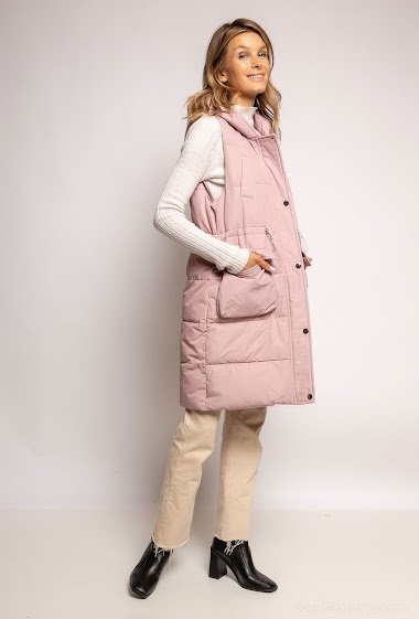 Wholesaler Cherry Koko - Sleeveless puffer jacket with hood
