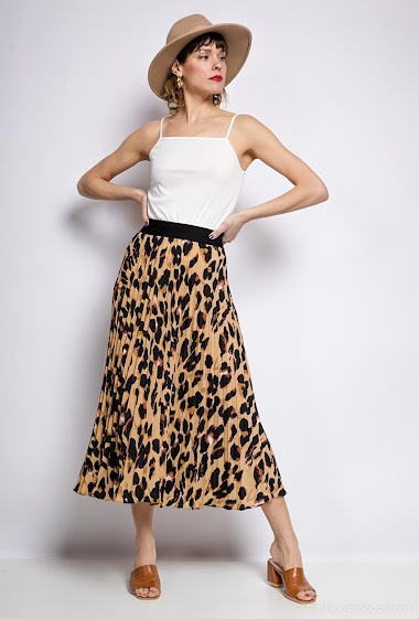 Wholesaler Cherry Koko - Women's leopard print skirt