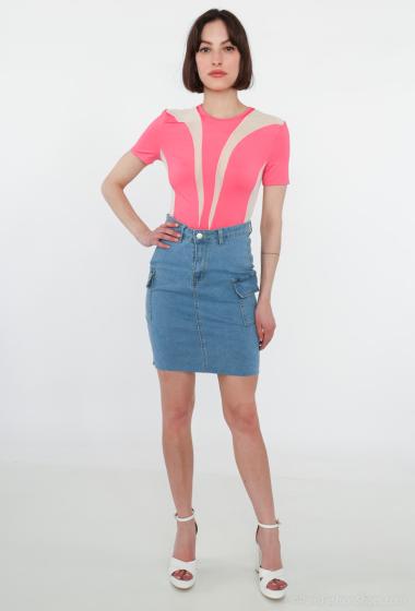 Wholesaler Cherry Koko - Mid-length Jean Skirt