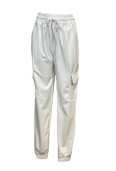 Grossiste Cherry Koko - Pantalon cargo avec deux poches en cuir