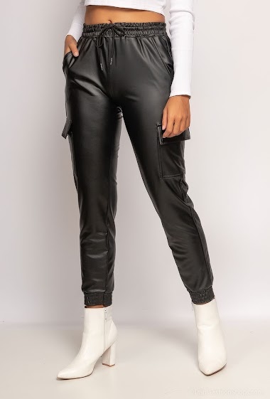 Wholesaler Cherry Koko - Cargo pants with two leather pockets