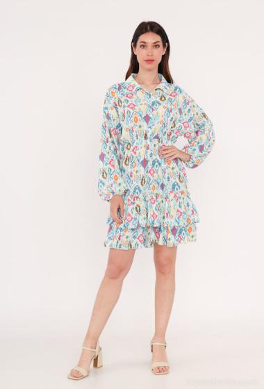 Wholesaler Cherry Koko - LONG SLEEVE SHORT SHIRT DRESS