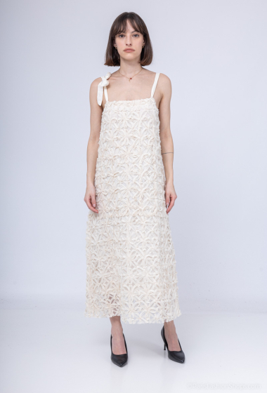 Wholesaler Cherry Koko - Long flower print lace dress with straps