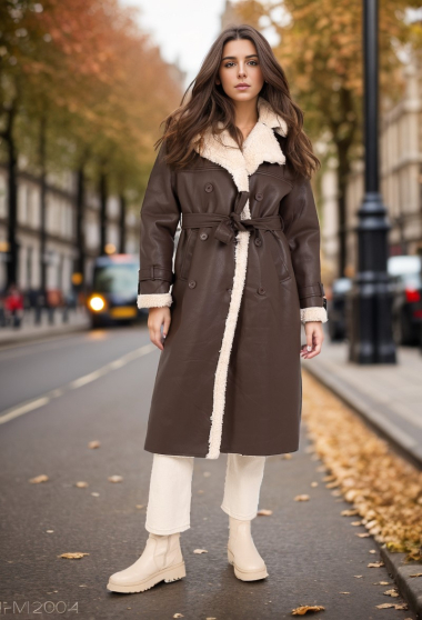 Großhändler Cherry Koko - Trenchcoat aus PU-Fell