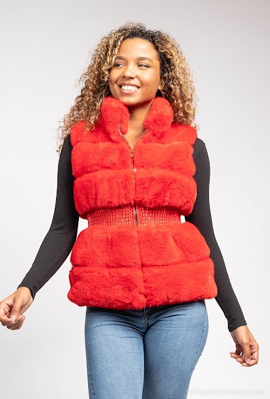 Großhändler Cherry Koko - Sleeveless fur jacket