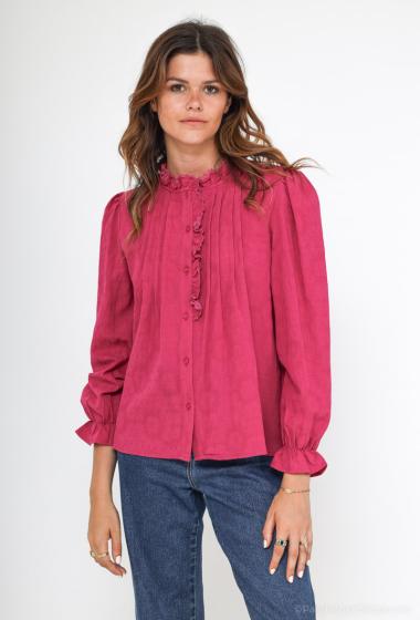 Wholesaler Cherry Paris - Plain cotton blouse LAUREN