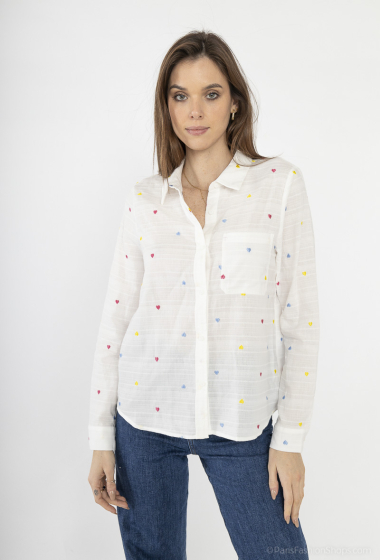 Wholesaler Cherry Paris - MARYCKA printed cotton shirt with pocket