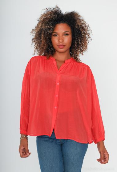 Wholesaler Cherry Paris - Plain silk blouse MARYLOU
