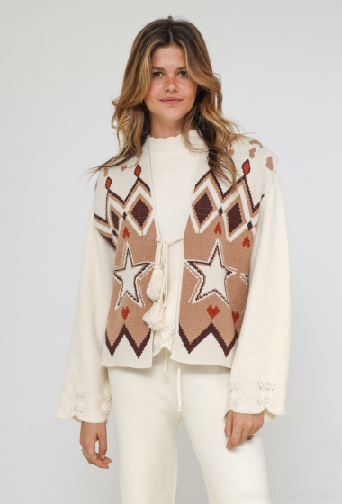 Wholesaler Cherry Paris - Sleeveless vest with ISCIA geometric print