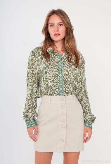 Wholesaler Cherry Paris - Short corduroy skirt CYRIELLE