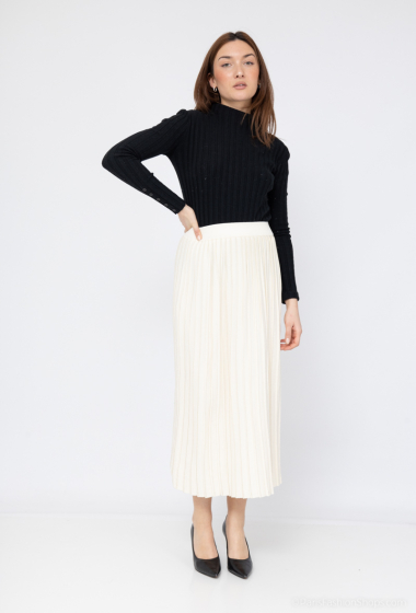 Wholesaler Cherry Paris - LESLY pleated knit skirt