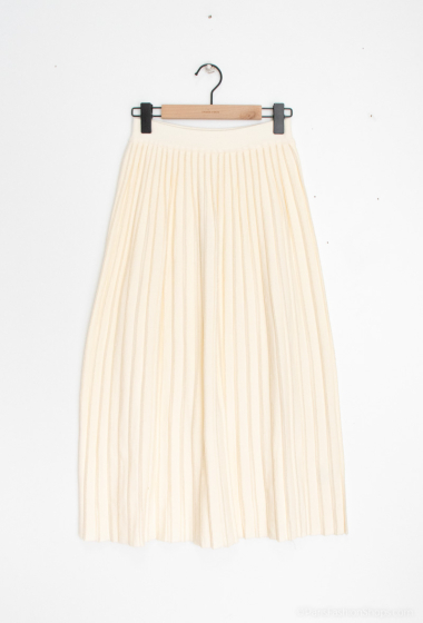Wholesaler Cherry Paris - Pleated knit skirt with lurex detail LESLY