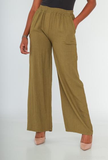Wholesaler Cherry Paris - Plain linen flared pants GENTIENNE