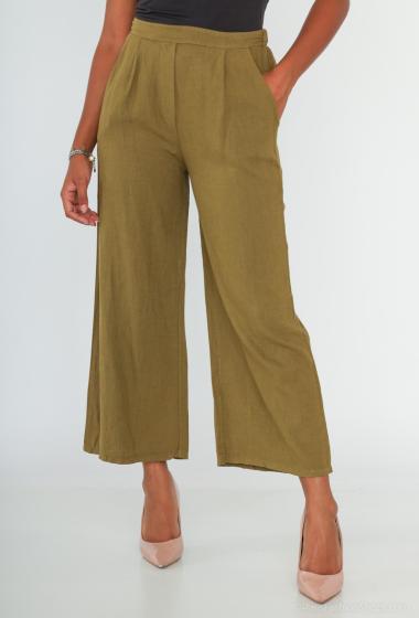 Wholesaler Cherry Paris - Wide plain linen pants GEORGIANNE