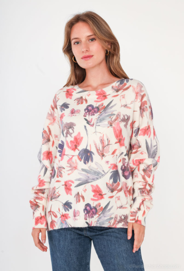 Wholesaler Cherry Paris - MARSHA round neck printed sweater