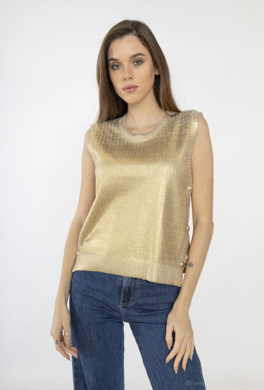 Wholesaler Cherry Paris - AENOR metallic sleeveless sweater