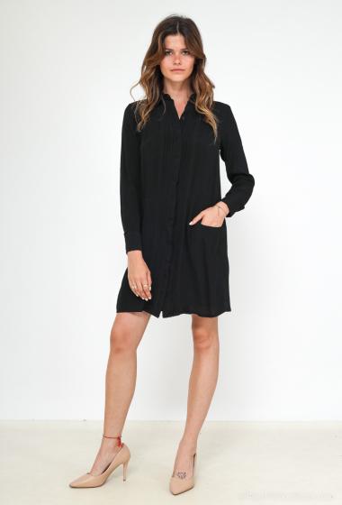 Wholesaler Cherry Paris - Mid-length shirt dress with pockets OXANE