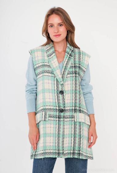Wholesaler Cherry Paris - Sleeveless tweed jacket EVANGELINE