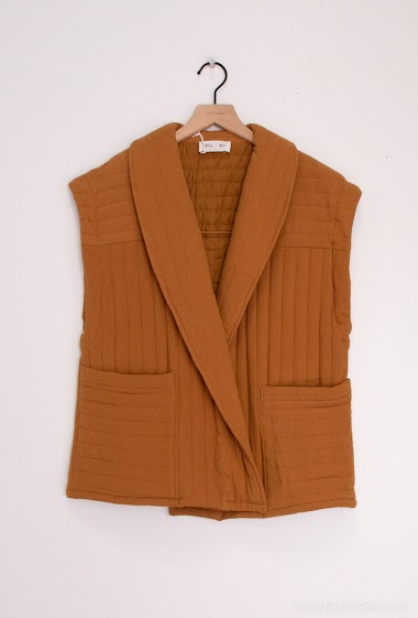 Wholesaler Cherry Paris - IGOA lined cotton sleeveless jacket