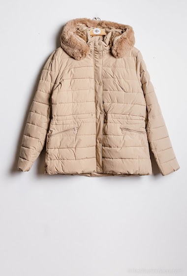 Wholesaler Cherry Berry - Women's down jacket with detachable hood