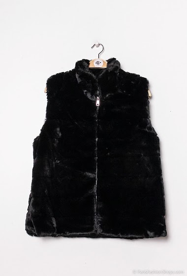 Wholesaler Cherry Berry - Faux fur sleeveless vest