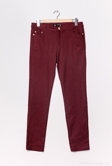 Wholesaler Cherry Berry - Women's stretch cotton trousers