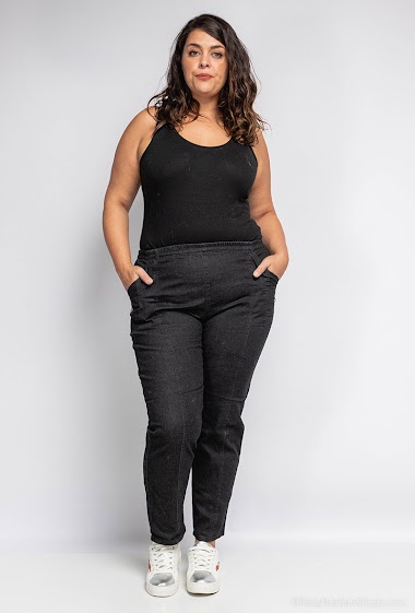 Mayorista Cherry Berry - Women's jean thouser stretch elastic waist pants