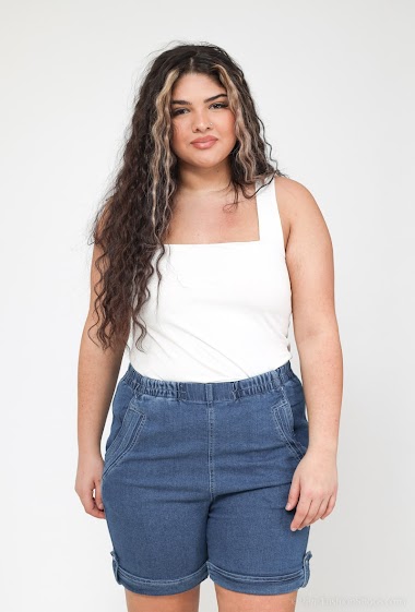 Short jean large discount femme