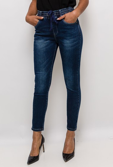 Wholesaler Chic Shop - Jeans with elastic waist