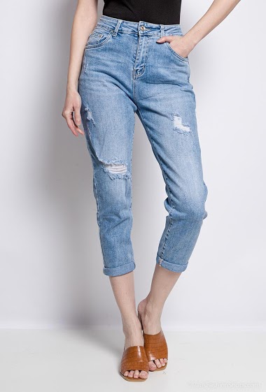 Großhändler Chic Shop - Ripped mom jeans